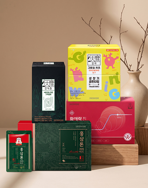 정관장 환절기 건강 챙기기<br>홍삼톤, 천녹, 키즈, 화애락류