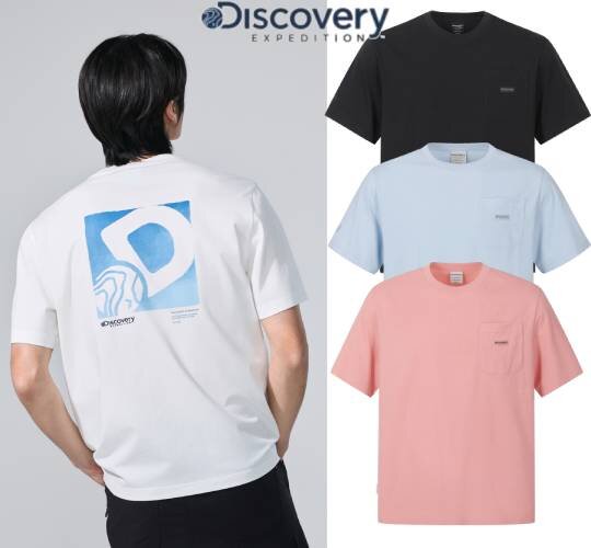 디스커버리 26SS  남여공용 프레시벤트 D심볼 반팔티셔츠 DXRS5G063
