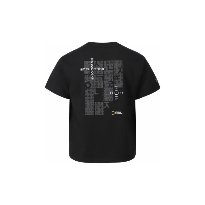 K262UTS602 훈민정음 반팔 티셔츠-2 CARBON BLACK