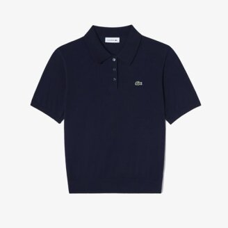 26F/W 라코스테 여성 소프트 반팔 스웨터 폴로셔츠 PF535E-56N HDE