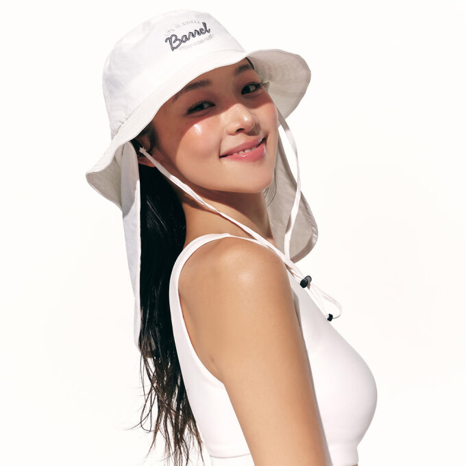 베이직 선쉐이드 버킷햇 화이트 (B6SUACP003WHT)