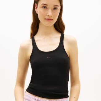 슬림 레이서 백 립 탱크탑 T32G1TTO44TWT1BDS