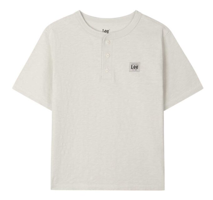키즈 헨리넥 슬럽 티셔츠(LK2602ST04)BE