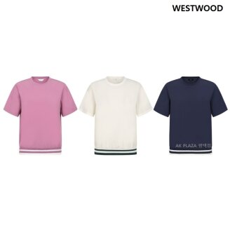 여성 릴렉스 셋업 핀포인트 티셔츠 (3컬러) WP2WCST734