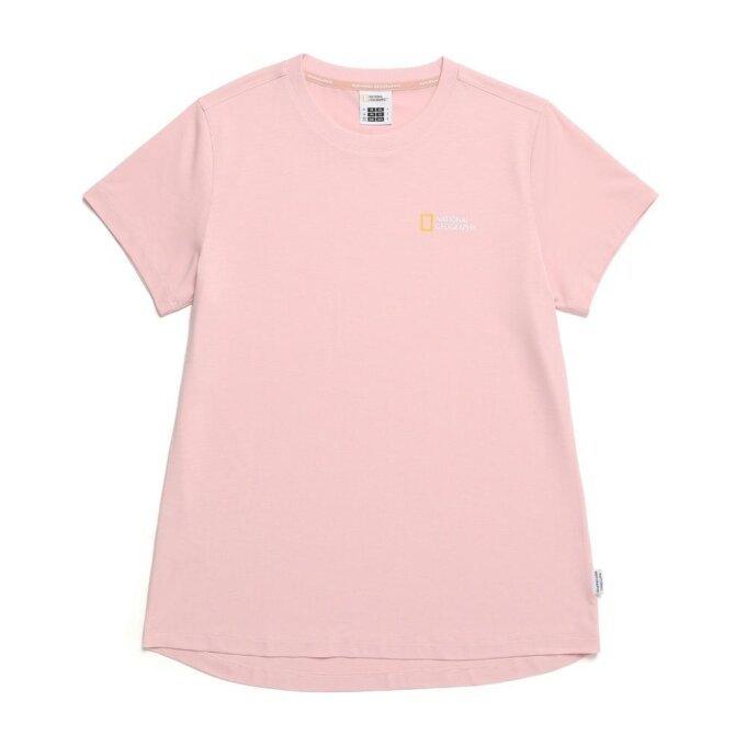 여성 프레리 드라이실 중힙기장 티셔츠 PINK N242WTS230