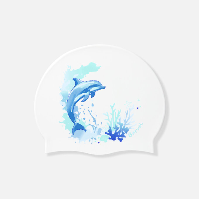돌핀 실리콘 스윔 캡 화이트 (B6SUASC018WHT)