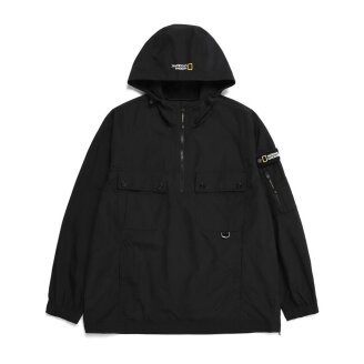 [공용]오리타 우븐 아웃포켓 TRAINING HOODY ANORAK (CARBON BLACK) N231UFT031