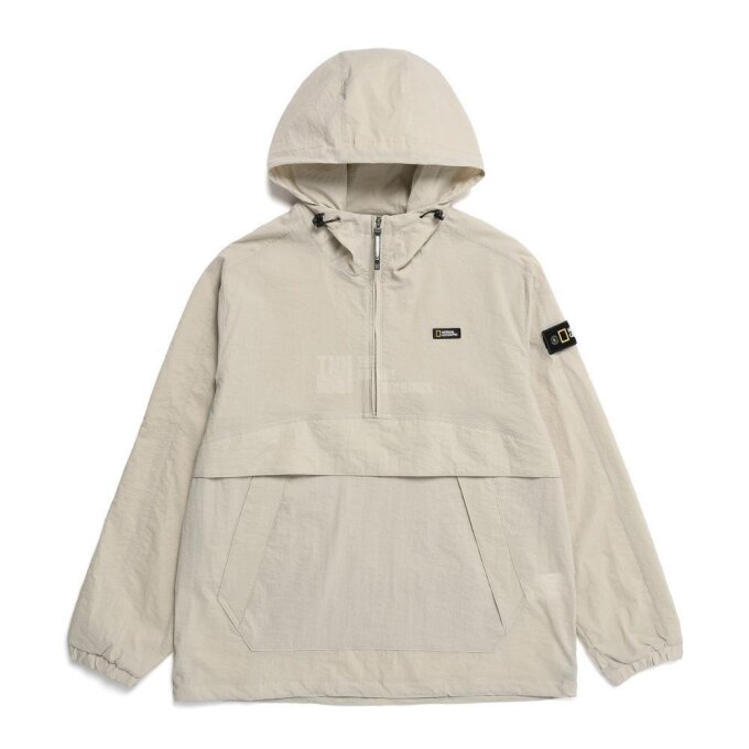 [공용]디머 우븐 TRAINING SET HOODY ANORAK (OAK BEIGE) N231UFT040