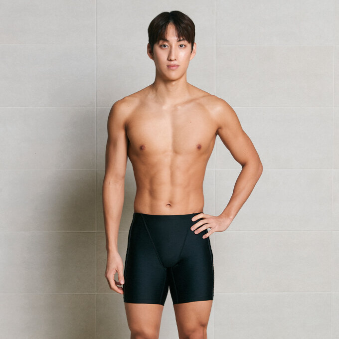 베이직 카멜레온 3부 재머 수영복 블랙 (B6SMSMS116BLK)
