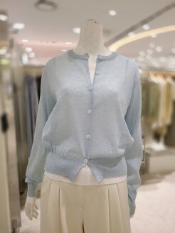 라운드 시보리단 린넨가디건 (KSA2QY32)