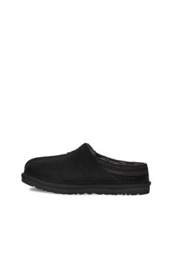 UGG [MEN] 스웨이드 자수 뉴먼 슬립온 슬리퍼 (블랙)