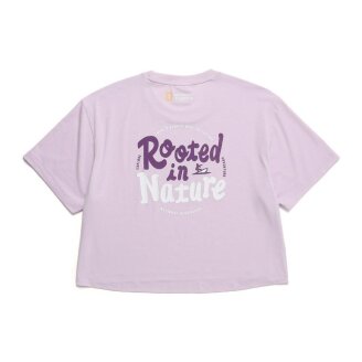여성 드라이실 그래픽 크롭 티셔츠 (세미오버핏) LAVENDER N242WTS420