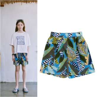 트로피컬 패턴 리조트 반바지 AYC4PT02BU