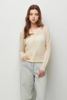 라운드 자수 가디건 sakc72641