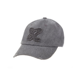 [쌤소나이트RED] 로고 아플리케 볼캡 CHARCOAL GREY UV678003