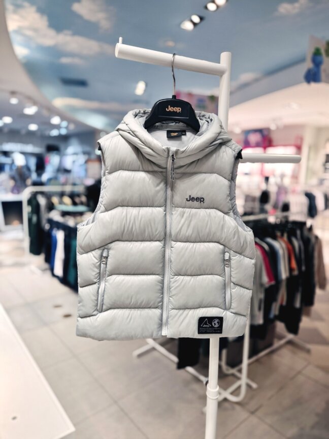 미드웨이트 다운 베스트 KR4JPU691 라이트그레이