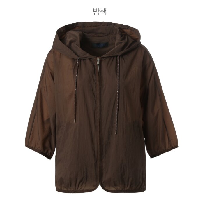후드 쉬폰 바람막이 점퍼 ODCFUP65