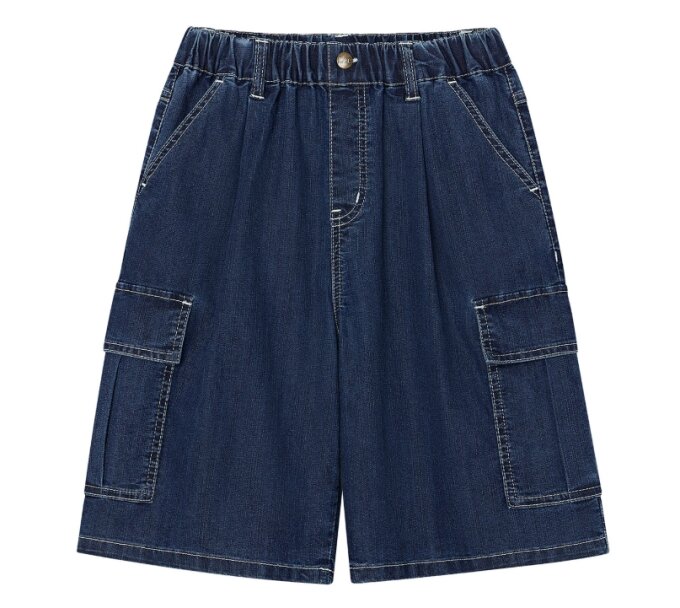 키즈 와이드핏 버뮤다 카고 6부 팬츠(LK2602IS01)IN