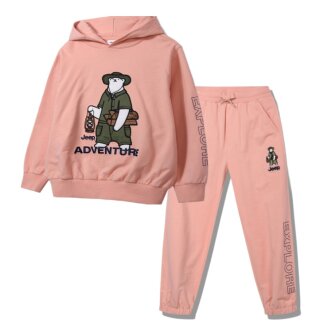 지프 베어 아플리케 셋업 후드티 조거팬츠 KP1THU021 KP1TPU921LO