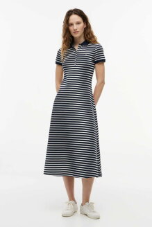 여성 코튼 블렌드 맥시 폴로 원피스 T32G6WOP33TWT20A7