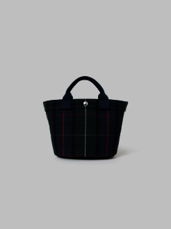 Less Bag_4 체크토트 S - 그린 BE64D3M10M