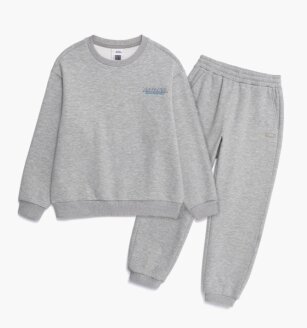 K264UPB010기모 맨투맨 상하 SET M/GREY