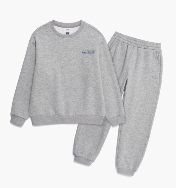 K264UPB010기모 맨투맨 상하 SET M/GREY