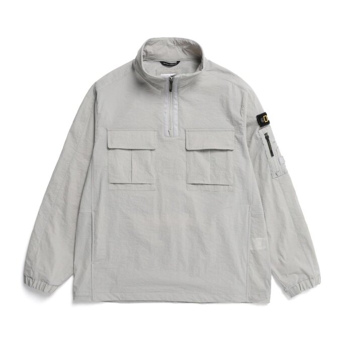 [공용]디머 우븐 TRAINING SET 스탠카라 ANORAK (MOURNING GREY) N231UFT041