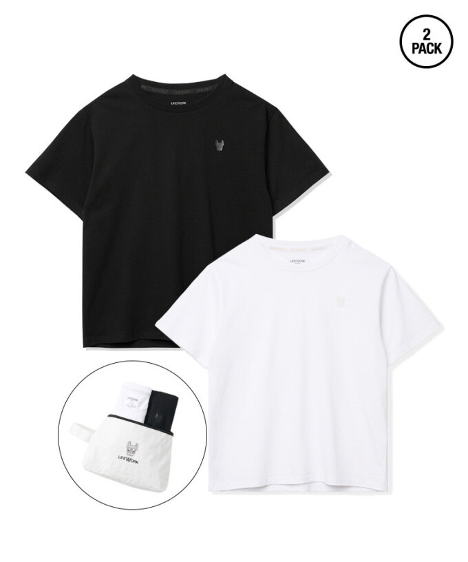 여성) 뉴 2PACK 베이직 반팔 티셔츠( LW265TS799)