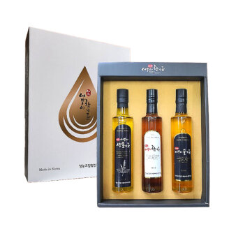 예천어무이 국산 선물세트 (참기름/들기름/생들기름 각300ml)