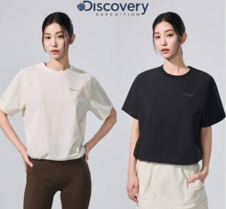 디스커버리 26SS 여성 프레시벤트 래글런 우븐 반팔티셔츠 DWRS9A063