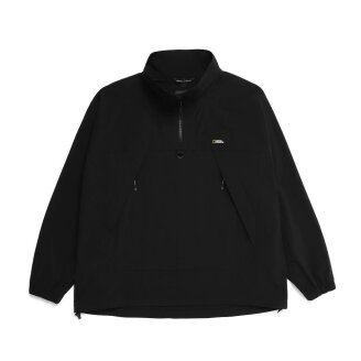 [남성]데일리 우븐 경량 스트레치 오버핏 스탠에리 아노락 점퍼 CARBON BLACK  N232MJP040