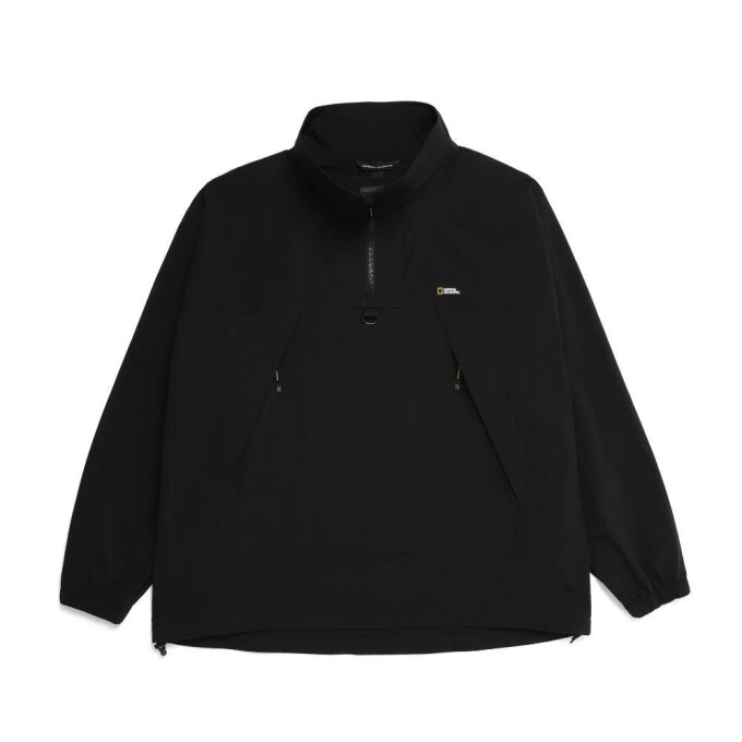 [남성]데일리 우븐 경량 스트레치 오버핏 스탠에리 아노락 점퍼 CARBON BLACK  N232MJP040