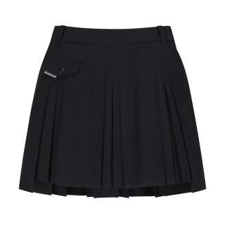 여성 백 밴딩 언발란스 밑단 큐롯 스커트 521F3PC154 BK