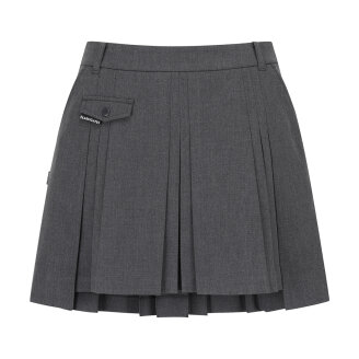 여성 백 밴딩 언발란스 밑단 큐롯 스커트 521F3PC154 GY