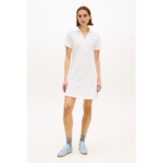 스크립트 오픈 넥 폴로 드레스 (T22G3TDR090WT1)