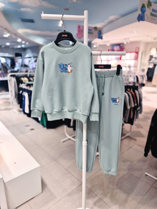 낚시곰 자수 맨투맨 KR4TSU855 조거팬츠 KR4TPU855 MT