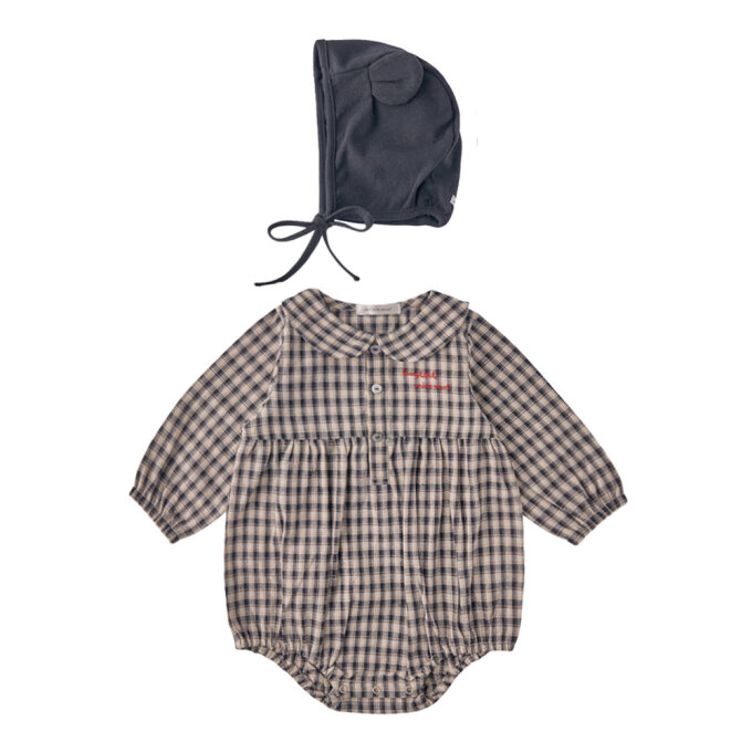 (BK)모노체크SET바디수트 36A1360401