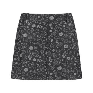 여성 백 밴딩 스티치 로고 포켓 큐롯 스커트 521F3PC182 GY