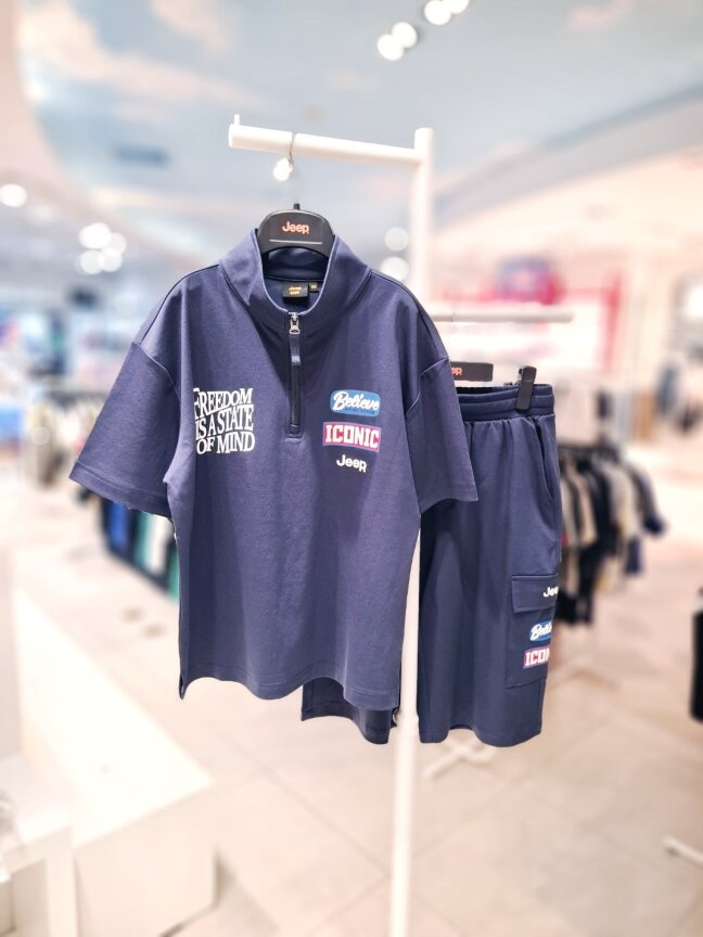 반넥 아이코닉셋업 반팔티 KR2TSU178 반바지 KR2TPU178 NA
