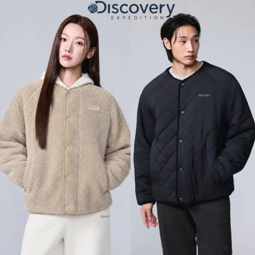 디스커버리 26FW 유니 퀼팅 리버시블 플리스 자켓 DXFD76066