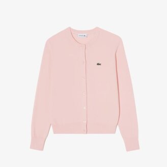 26F/W 라코스테 여성 베이직 크루넥 가디건 AF222E-56N ADY