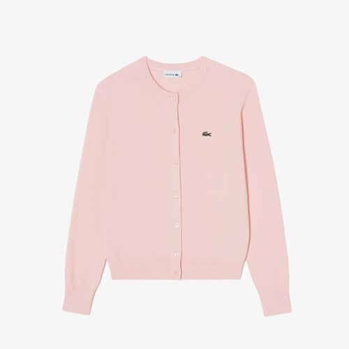 26F/W 라코스테 여성 베이직 크루넥 가디건 AF222E-56N ADY