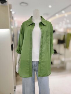 리본 포인트 루즈핏 블라우스 (KSA3HB05)