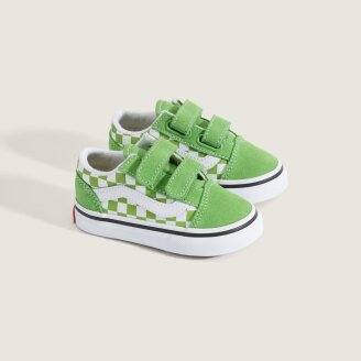 토들러 올드스쿨V(체커보드)라임 VN000CTGFPB