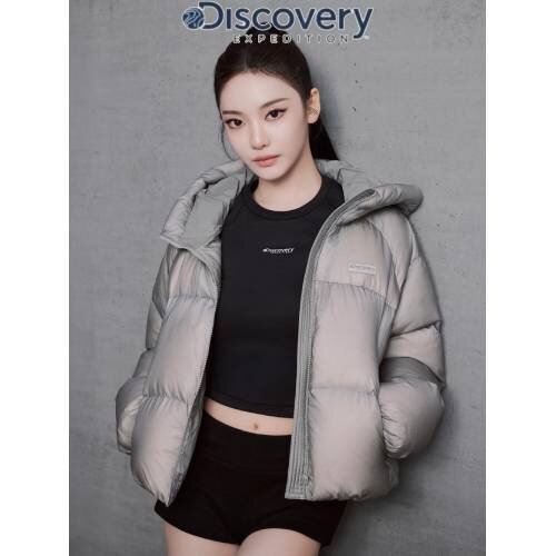 디스커버리 26FW 여성 올리아 글로시 다운 숏패딩 DWDJ94166