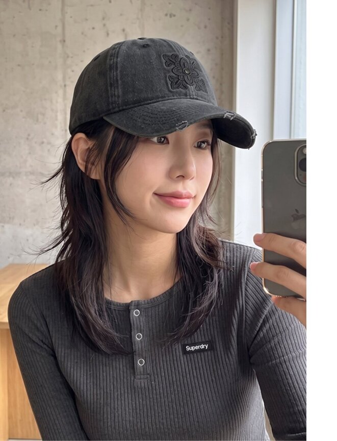 워싱 단청 볼캡