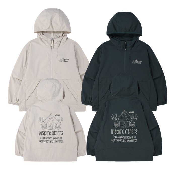 백 캠핑 바람막이 점퍼 KR2JPU291BE