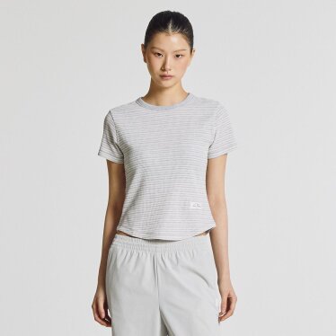 WOMEN 컴피프레쉬 와플 반팔티 (SLIM FIT) NBNEG2W552 LG