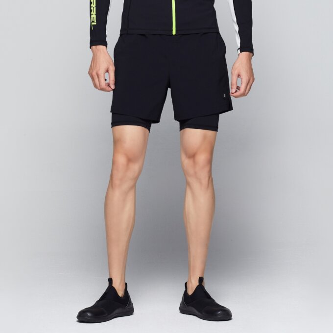 맨 에센셜 비치 4부 레깅스 쇼츠 블랙 (B3SMWBS015BLK)